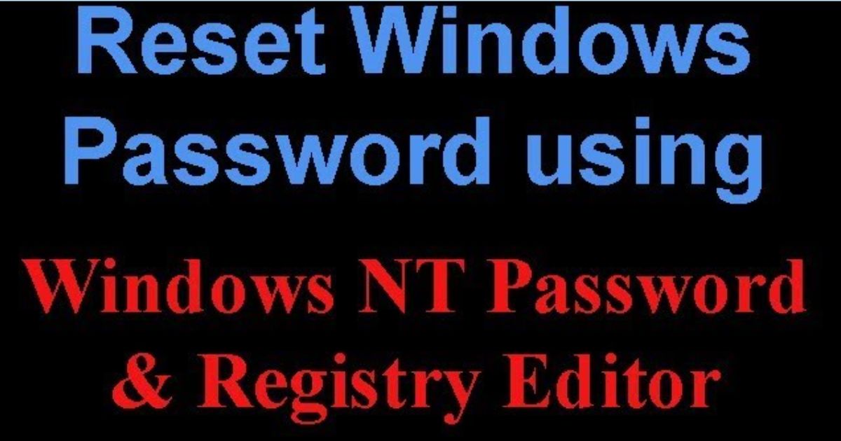 Offline NT Password & Registry Editor 