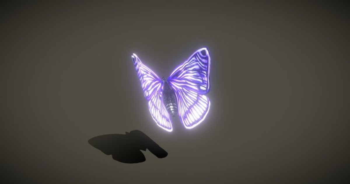 3D Butterflies in Autumn