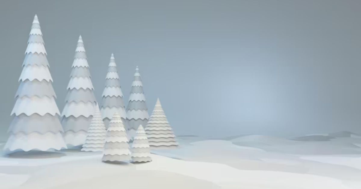3D White Christmas