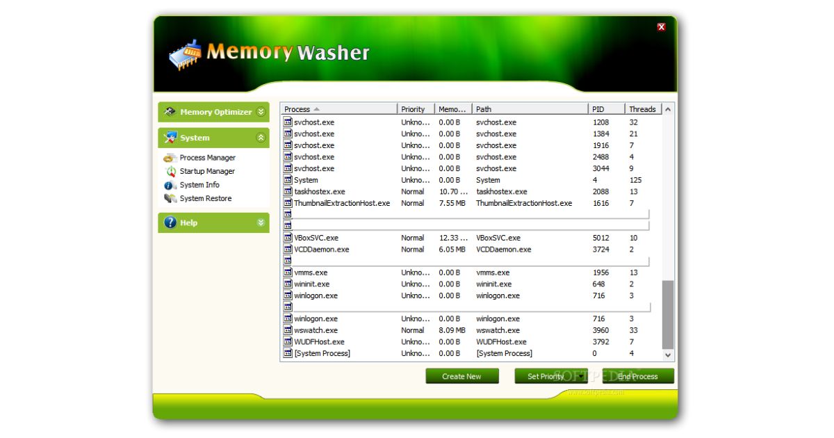 Giant Matrix Memory Washer